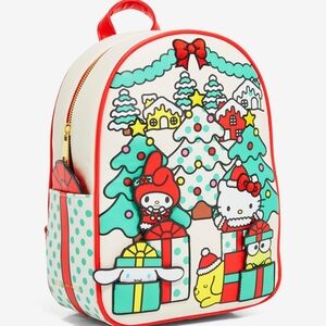 Hello Kitty Festive Backpack - Red, Green, White